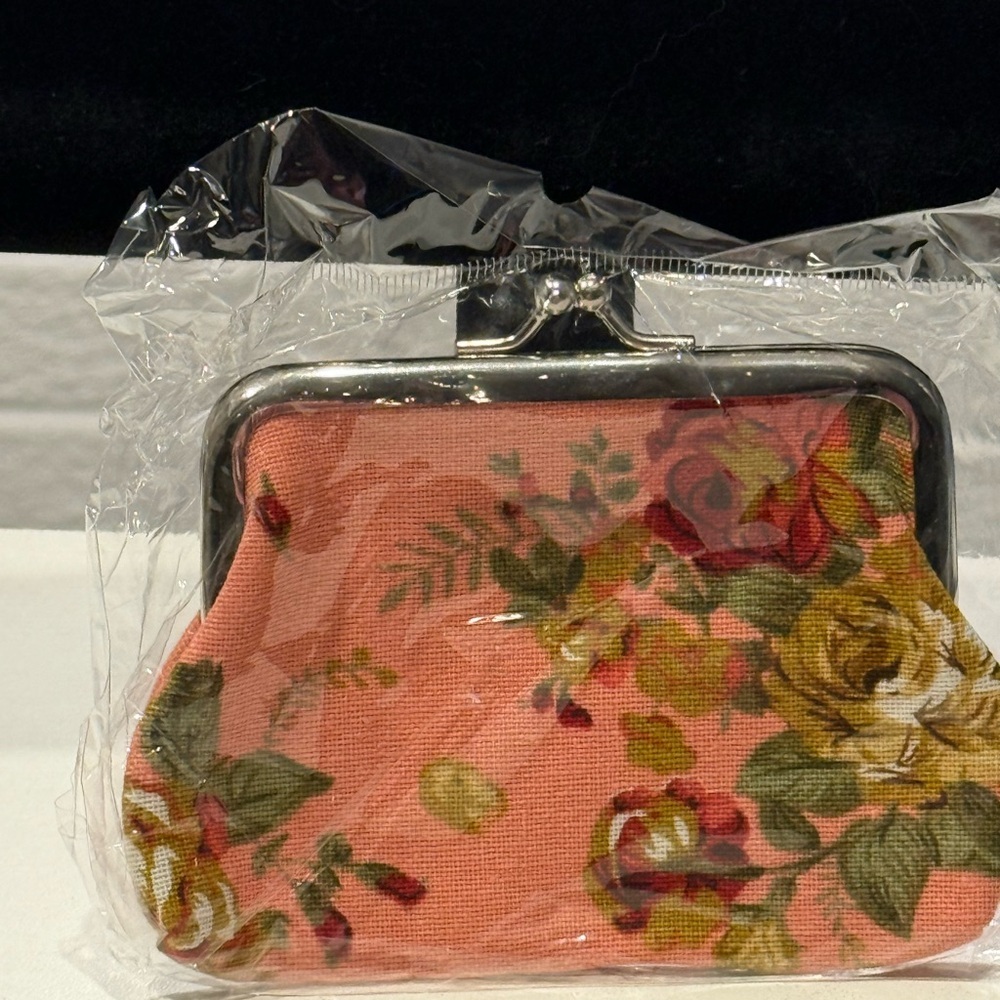 Floral‎ Pink Coin Purse New